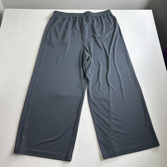 Fabletics‎ Women's Plus Size 1X Gray Go-To Wide Leg Fleece Sweatpants Wide Leg - Picture 2 of 8